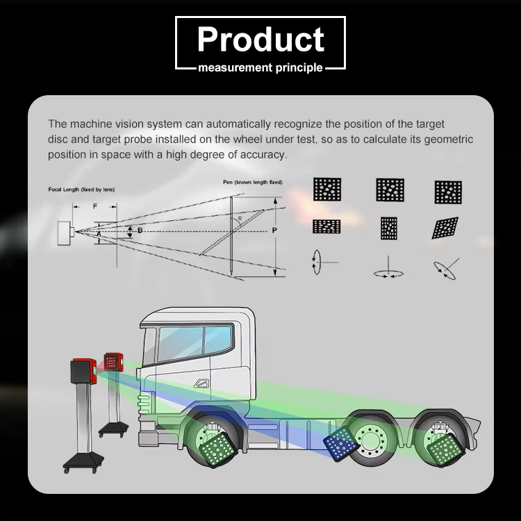 3D Truck Wheel Alignment Machine Advanced Semi-truck Tire Aligner