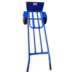Steel Hand Truck, Hand Cart Trolley Dolly with Pneumatic Wheel