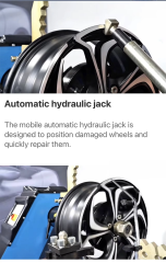 3 Cylinders Automaitc Alloy Tire Rim Repair Straightener