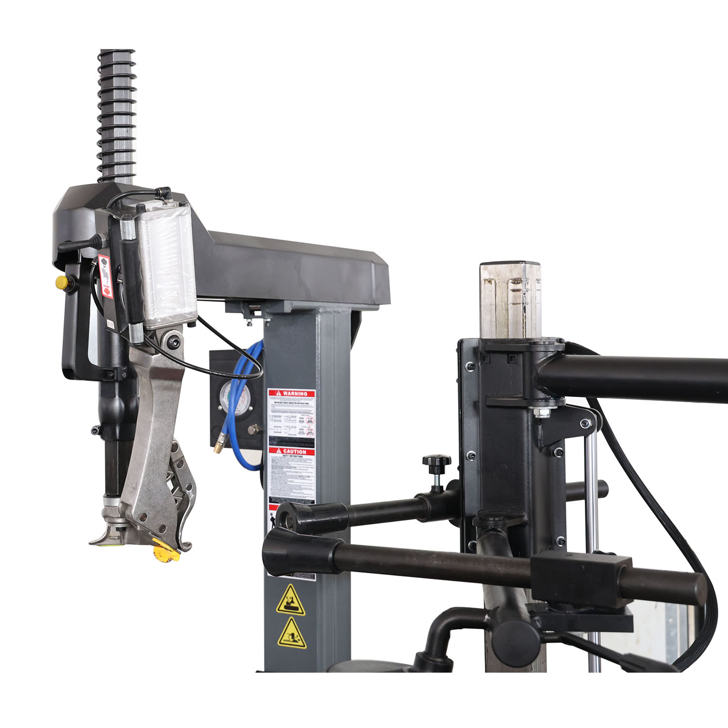 Reversible Demounting and Mounting Head Tire Changer