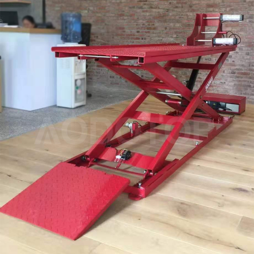 Motorcycle Pneumatic Clamp Scissor Lift 500kg