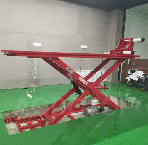 Motorcycle Pneumatic Clamp Scissor Lift 500kg
