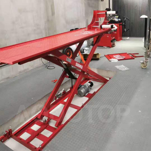 Motorcycle Pneumatic Clamp Scissor Lift 500kg