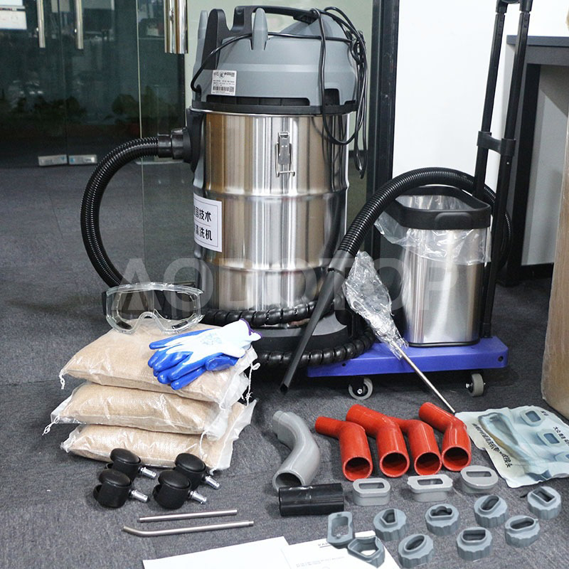 Walnut Sand Carbon Removing Machine Mobile Portable Engine Carbon Cleaner