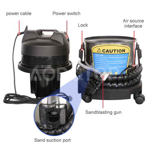 Walnut Sand Carbon Removing Machine Mobile Portable Engine Carbon Cleaner
