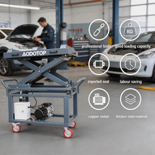 Portable Hydraulic Lift for EV Battery Removal and Maintenance