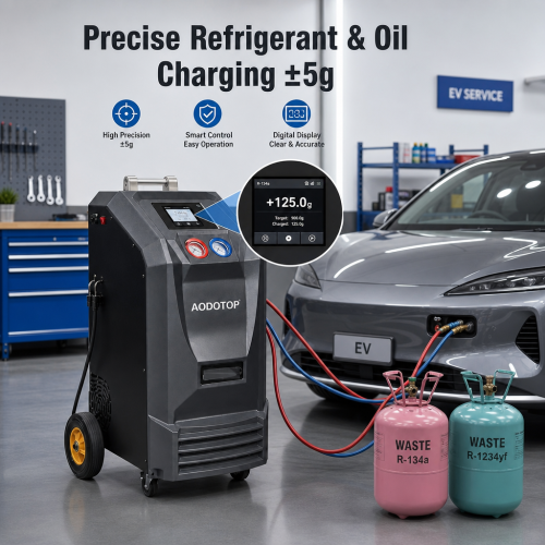 New Auto Air Conditional Recycling Recharging Flushing Refrigerant AC Recovery Machine Equipment