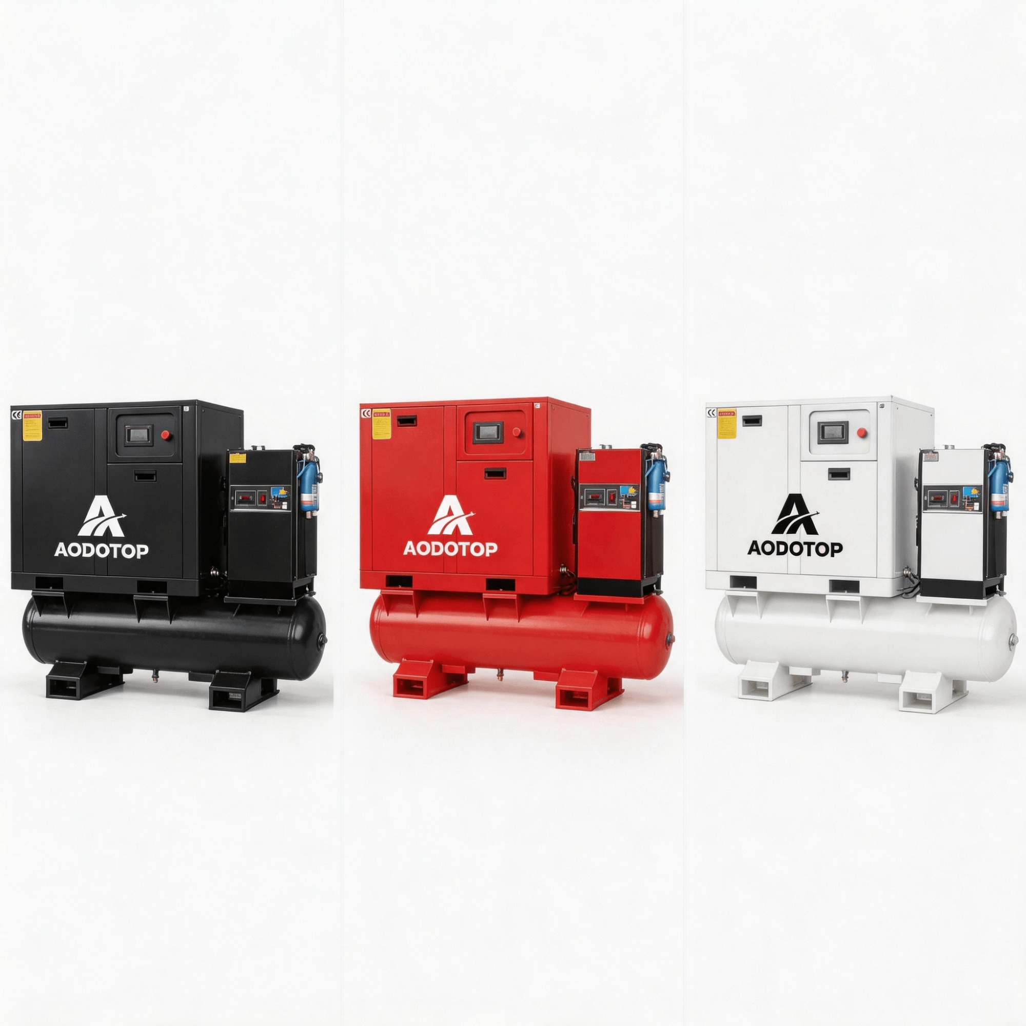 All in One 7.5kw 15kw 22kw 8-16 Bar Industrial Integrated Screw Air Compressor for Laser Cutting 4 in 1 Screw Compressor with Air Tank Air Dryer