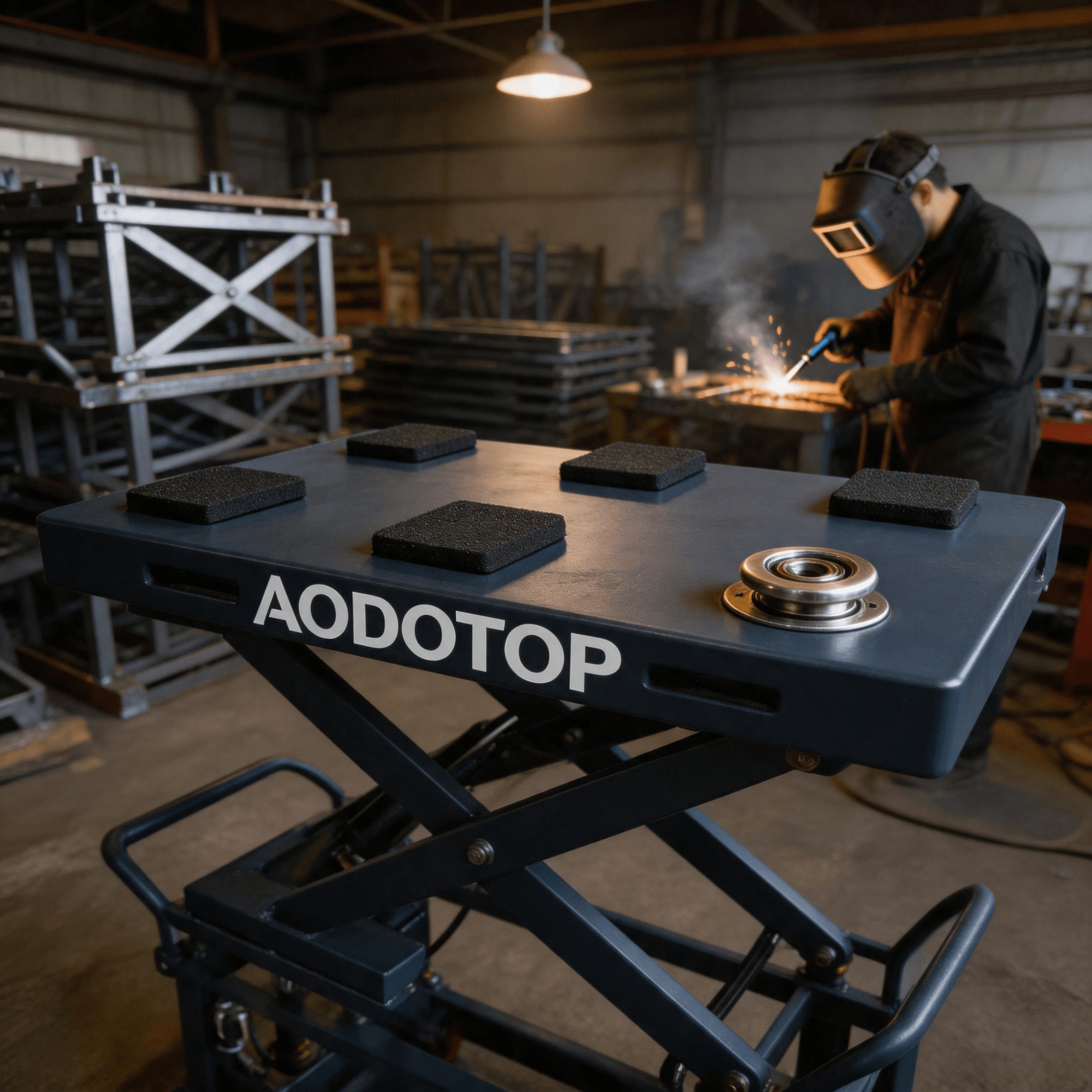 Portable Hydraulic Lift for EV Battery Removal and Maintenance