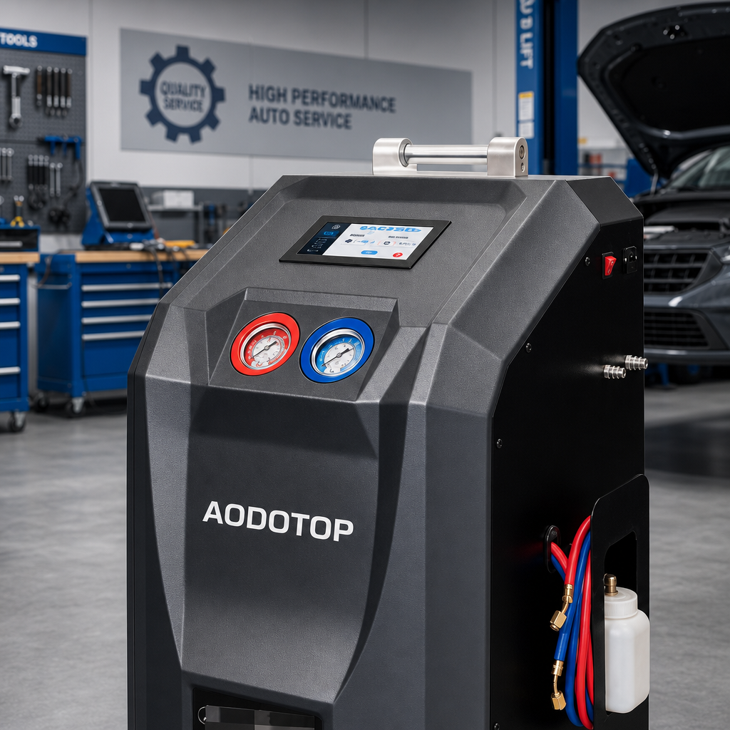 New Auto Air Conditional Recycling Recharging Flushing Refrigerant AC Recovery Machine Equipment