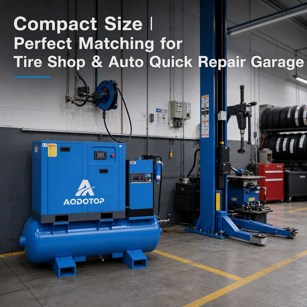 All in One 7.5kw 15kw 22kw 8-16 Bar Industrial Integrated Screw Air Compressor for Laser Cutting 4 in 1 Screw Compressor with Air Tank Air Dryer