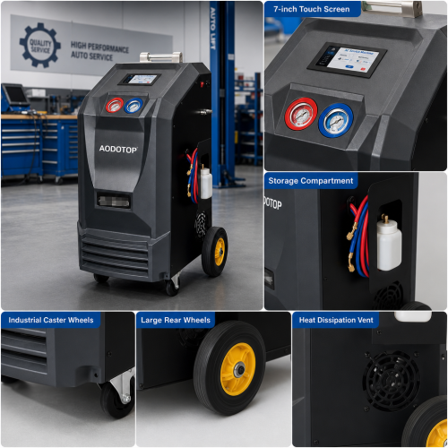 New Auto Air Conditional Recycling Recharging Flushing Refrigerant AC Recovery Machine Equipment