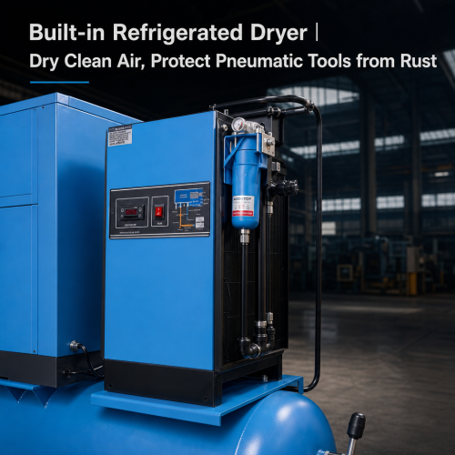 All in One 7.5kw 15kw 22kw 8-16 Bar Industrial Integrated Screw Air Compressor for Laser Cutting 4 in 1 Screw Compressor with Air Tank Air Dryer