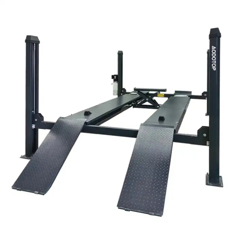 4000kg Four Post Car Lift with Electric Trolley for Wheel Alignment Garage