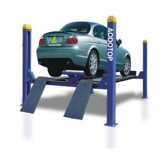 4000kg Four Post Car Lift with Electric Trolley for Wheel Alignment Garage