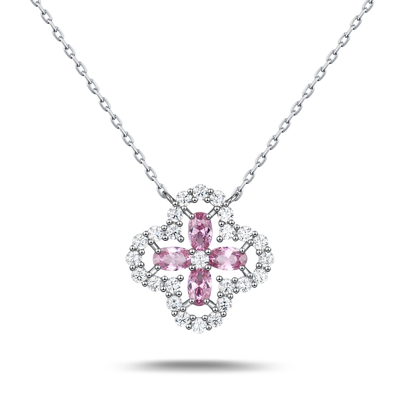 Multicolored Four-Leaf Silver Pendant: Modern Elegance Meets Classic Charm KD-C-P13-A4