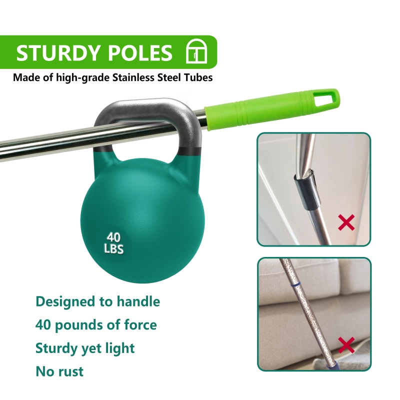 Window Squeegee Cleaner,2 in 1 Window Cleaning Tool with 67'' Telescopic Window Cleaning Tool Indoor/Outdoor High Window Car Glass