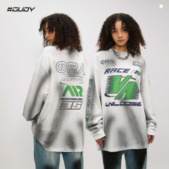 #OVDY 24SS Racing car inkjet printing long sleeve