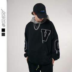 #OVDY 23FW Fringed embroidered letter hoodie