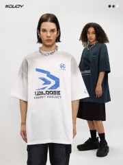 #OVDY 24SS Waste soil style printing ink jet short sleeve