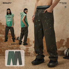 #OVDY 23FW Splash ink to destroy loose trousers