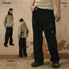 #OVDY 23FW Splash ink and wash water to wear out trousers.