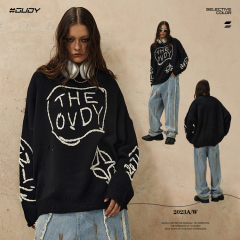 #OVDY 23FW Crewneck sweater with holes