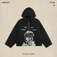 #OVDY 23FW Printed cotton-padded jacket coat