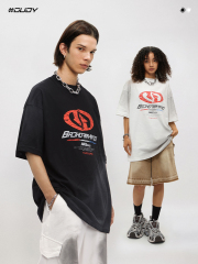 #OVDY 24SS Quick charge printing ink jet short sleeve