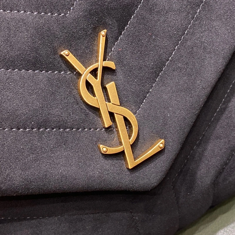 YSL LOULOU SMALL BAG IN Y-QUILTED SUEDE 25