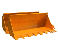 CNS SUPERIOR SKID STEEL AND WHEEL LOADER BUCKET CUNSTOMIZED FOR SALE