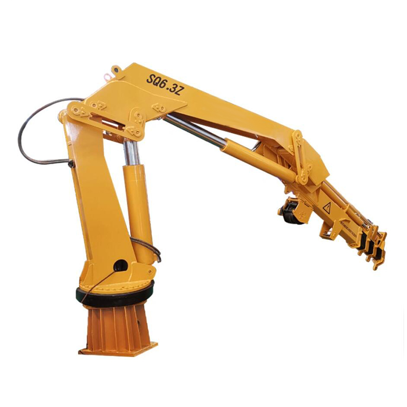 New Hydraulic Truck Crane 6.3 Ton Cns Knuckle Boom Mobile Crane Truck