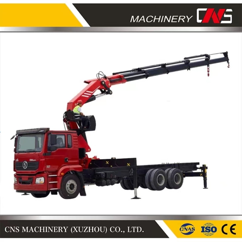 Appropriate for 6 Wheels 4X4 4WD Full Wheels Lorry 2 Ton Truck-Mounted Straight Telescopic Arm Stiff Boom Crane for Truck