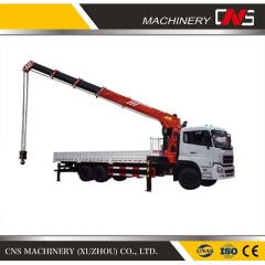 Appropriate for 6 Wheels 4X4 4WD Full Wheels Lorry 2 Ton Truck-Mounted Straight Telescopic Arm Stiff Boom Crane for Truck