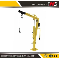 China Factory High Quality Pickup Mini Truck Crane with Electric Winch Steel Cable Lifting Heavy Cargo Pickup Crane