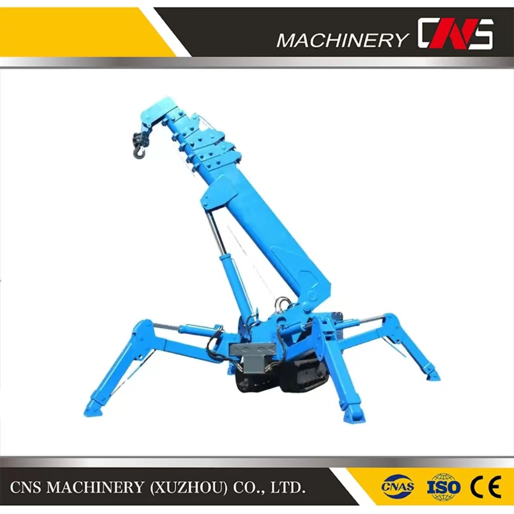 Spider Crane Customizable Small Mobile Portable Folding Crane 360 Degree Rotary for Narrow Space Crawler Crane