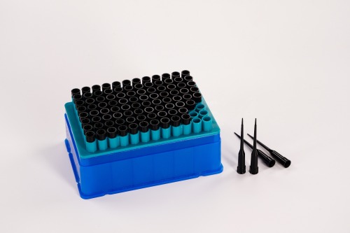 PerkinElmer用チップ 導電性-ノンフィルター-ラック入り-滅菌済み-50 μL