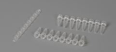 0.2 mL-PCR 8連チューブ&8連フラットキャップ- Aタープ（透明）