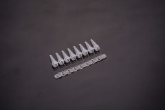 0.2 mL-PCR 8連チューブ&8連フラットキャップ- Aタープ（透明）