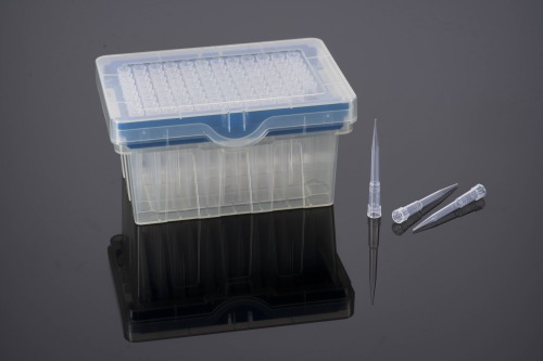 Tecan用透明-ノンフィルター-ラック入り-滅菌済み-200 μL