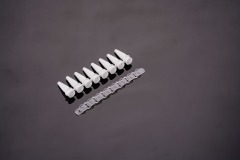 0.2 mL-PCR 8連チューブ&8連フラットキャップ- Aタープ（白）