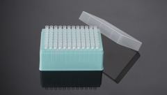 200 μL-Beckman用チップ 透明-フィルター-ラック入り-滅菌済み