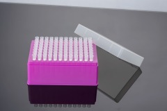 50 μL-Beckman用チップ 透明-フィルター-ラック入り-滅菌済み