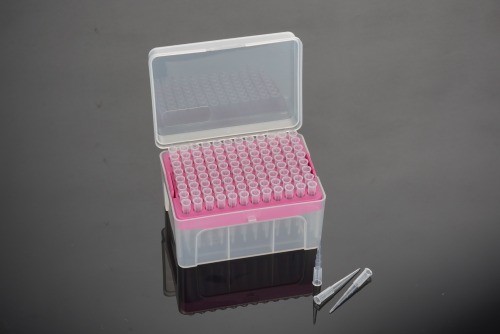 汎用チップ-ノンフィルター-ラック入り-滅菌済み-250 μL