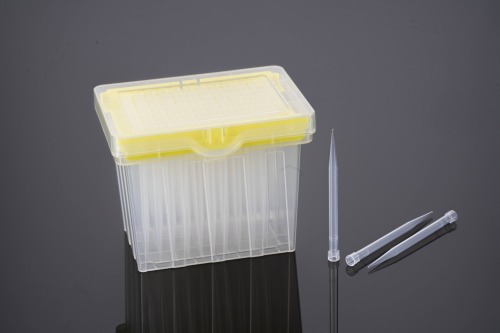 Tecan用透明-ノンフィルター-ラック入り-滅菌済み-1000 μL