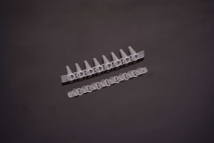 0.1 mL-PCR 8連チューブ&8連フラットキャップ- Aタープ（透明）