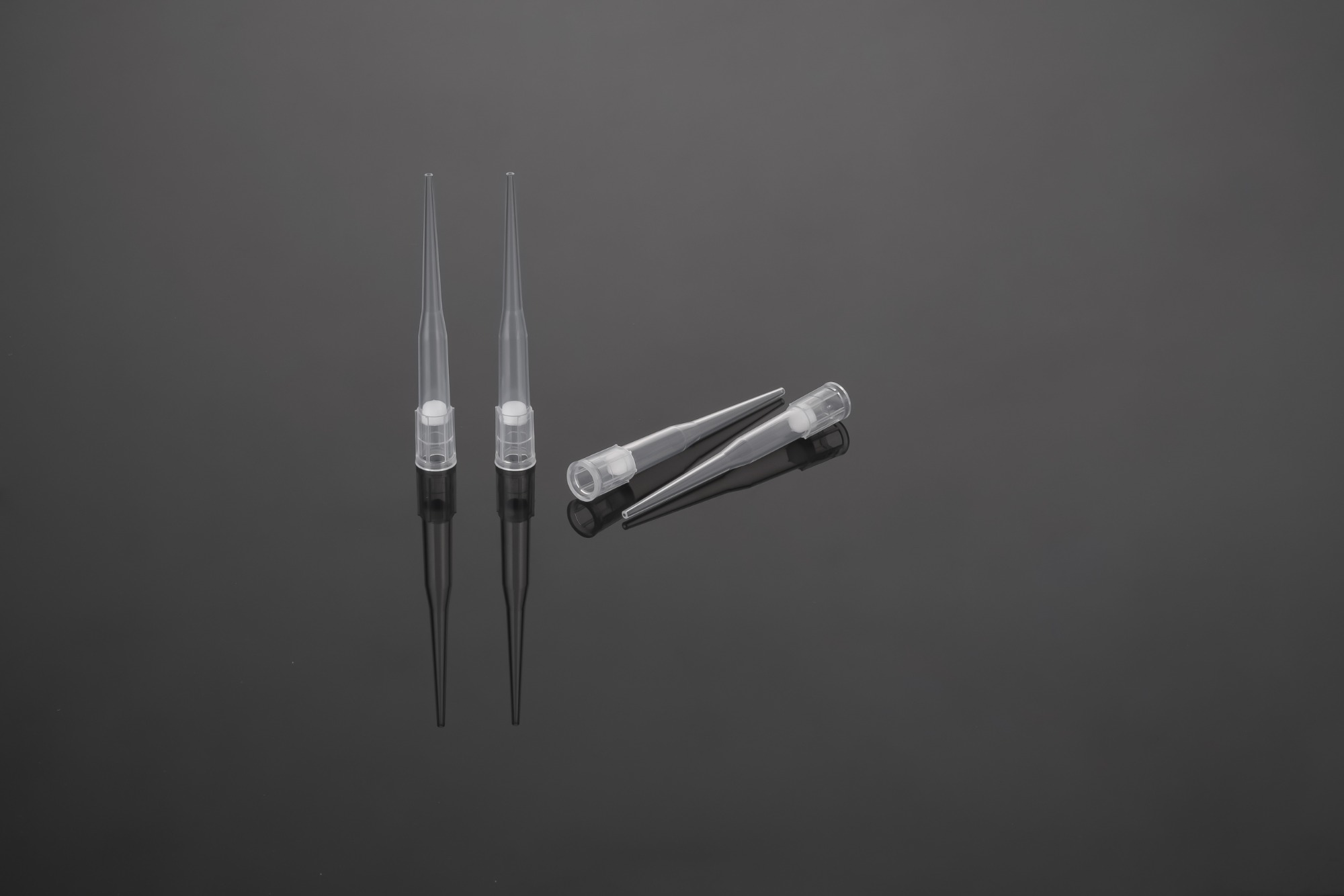 200 μL-Beckman用チップ 透明-フィルター-ラック入り-滅菌済み