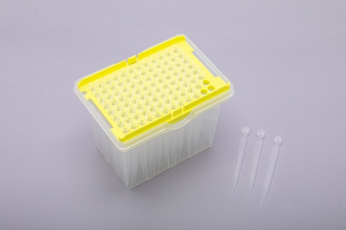 Tecan用低吸着透明-ノンフィルター-ラック入り-滅菌済み-1000 μL