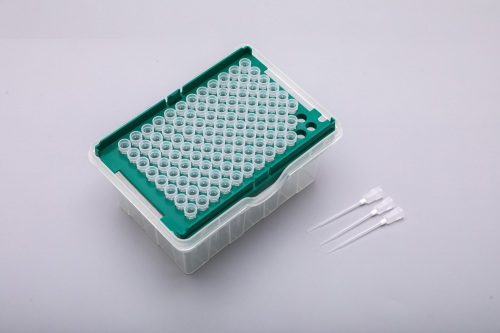 Tecan用低吸着透明-フィルター-ラック入り-滅菌済み-50 μL