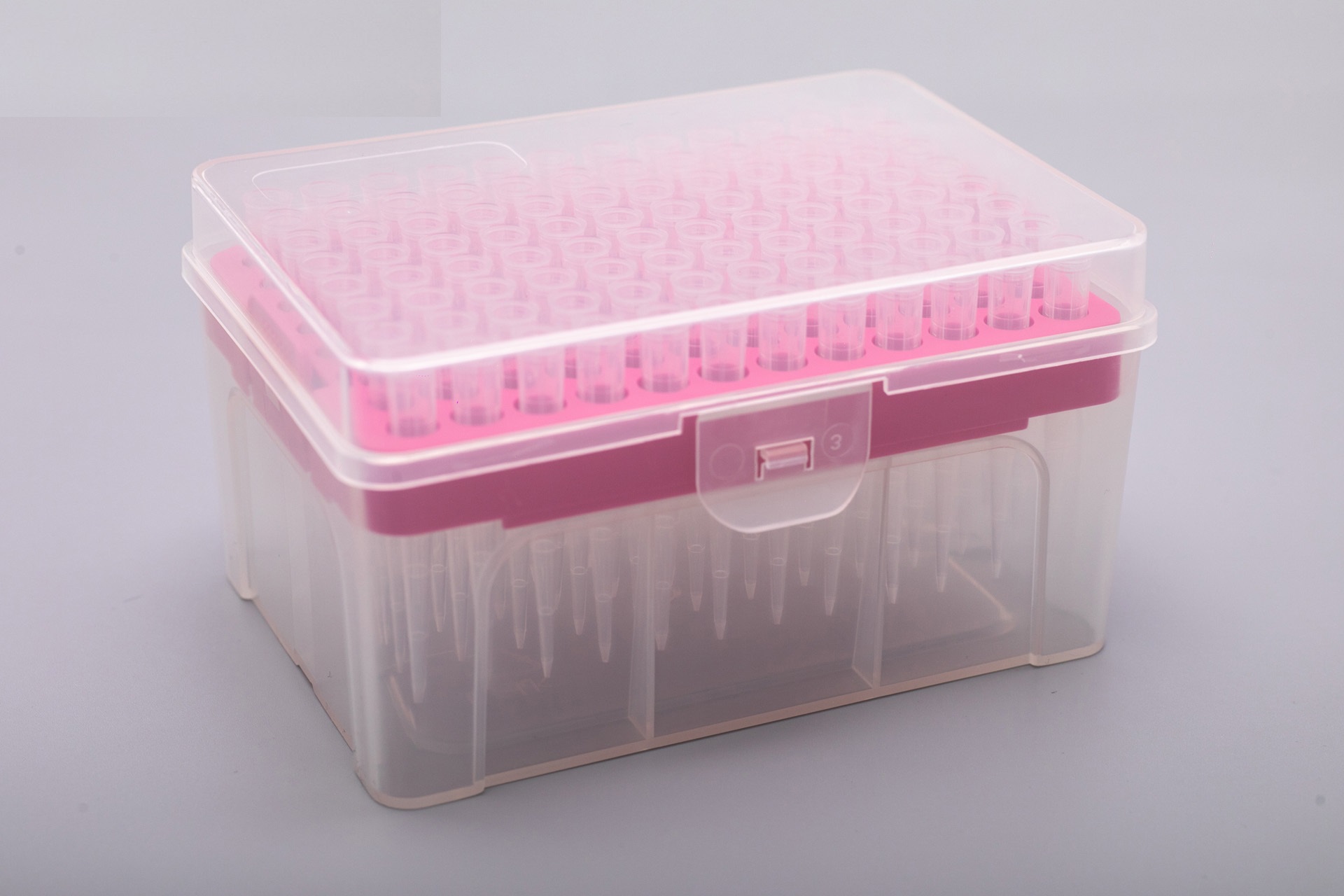 低吸着チップ-ノンフィルター-ラック入り-滅菌済み-250 μL